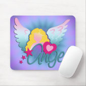 Tapis De Souris Angels Love | brillance violette (Avec souris)