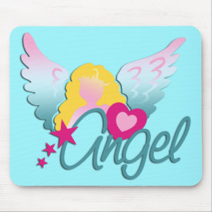 Tapis De Souris Angels Love cyan