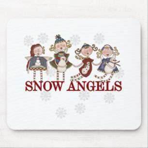 Tapis De Souris Anges de neige