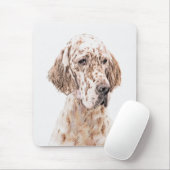 Tapis De Souris Anglais Setter Orange Belton Peinture Chien Art (Avec souris)