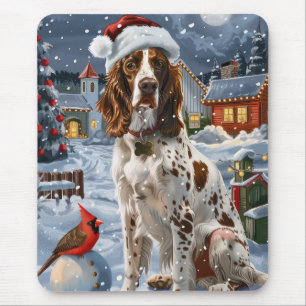 Tapis De Souris Anglais Setter Winter Wonderland Christmas Joy