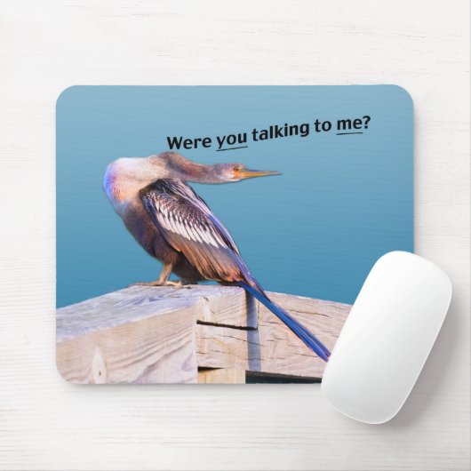 Tapis De Souris Anhinga fâché Mousepad (Avec souris)