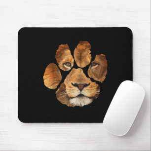 Tapis De Souris Animal Empreinte de patte Lion