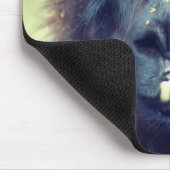 Tapis De Souris Animal Visage Llama Noire (Coin)