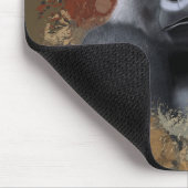 Tapis De Souris Animaux assis Gorilla Earth Peinture tonique (Coin)