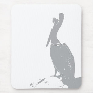 Tapis De Souris Animaux Brown de faune d'oiseaux de pélican