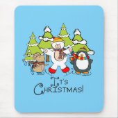 Tapis De Souris Animaux C'est Noël (Devant)