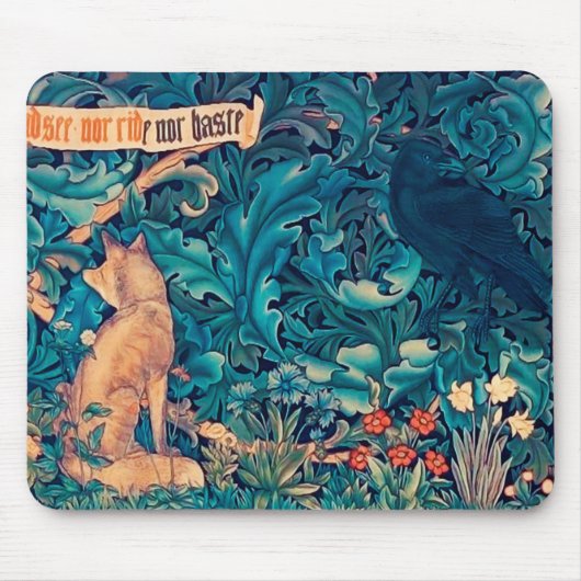 Tapis De Souris Animaux dans la forêt, William Morris Souris Pad (Devant)