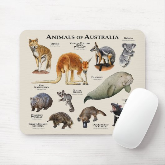 Tapis De Souris Animaux d'Australie (Avec souris)