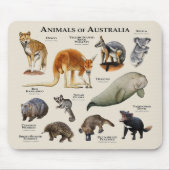Tapis De Souris Animaux d'Australie (Devant)