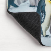 Tapis De Souris Animaux de bébés cutest | Alimentation de pingouin (Coin)