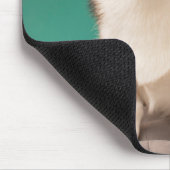 Tapis De Souris Animaux de bébés cutest | Corgi sur Turquoise (Coin)