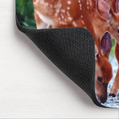 Tapis De Souris Animaux de bébés cutest | Fawn with Babies (Coin)