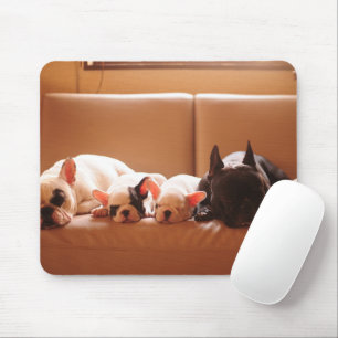 Tapis De Souris Animaux de bébés cutest   French Bulldog Family