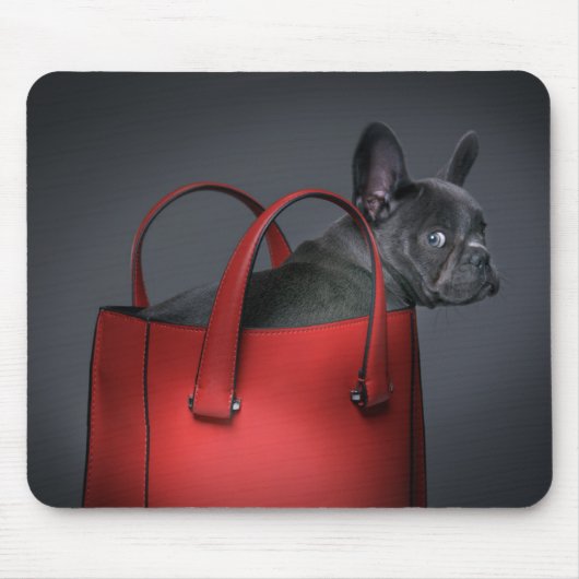 Tapis De Souris Animaux de bébés cutest | French Bulldog Red Hand (Devant)