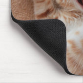 Tapis De Souris Animaux de bébés cutest | Ginger Kitten Yawning (Coin)