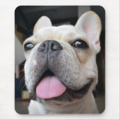 Tapis De Souris Animaux de bébés cutest | Le visage de Bulldog (Devant)