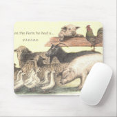 Tapis De Souris animaux de ferme d'e-i-e-i-o-o Mousepad (Avec souris)