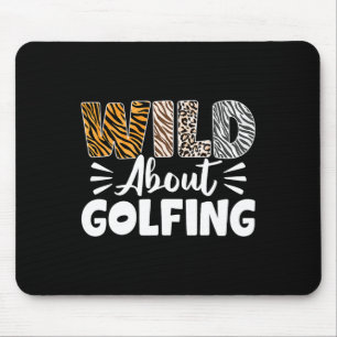 Tapis De Souris Animaux de golf sauvages motif golfeur léopard