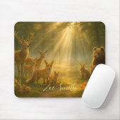 Tapis De Souris Animaux de la faune forestière - Personnalisé (Avec souris)
