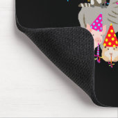 Tapis De Souris Animaux faisant la fête Animaux mignons faisant la (Coin)