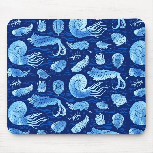 Tapis De Souris Animaux marins : Trilobites, Anomalocaris... (Devant)