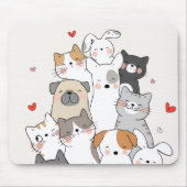 Tapis De Souris animaux mignons (Devant)