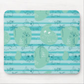 Tapis De Souris Animaux mignons jouant avec de l'eau 1 (Devant)