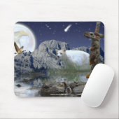 Tapis De Souris Animaux sacrés Haida Spirit Faune Mousepad (Avec souris)