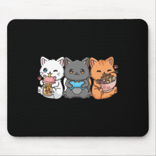 Tapis De Souris Anime Bo Thé Buble Thé Jeu Gamer Ramen Cat