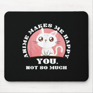 Tapis De Souris Anime Chat cadeau Kawaii Japon Ramen Baka Otaku Ma