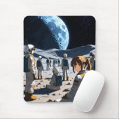 Tapis de souris Anime dans l'espace (Avec souris)