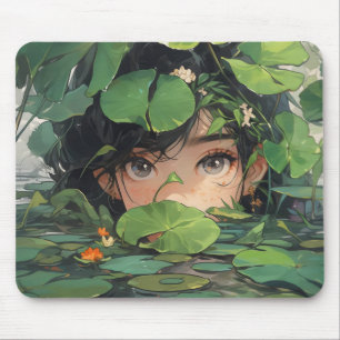 Tapis De Souris Anime Girl in Pond