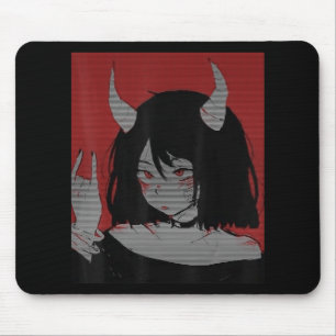 Tapis De Souris Anime Girl Kawaii Waifu esthétique japonaise Otaku