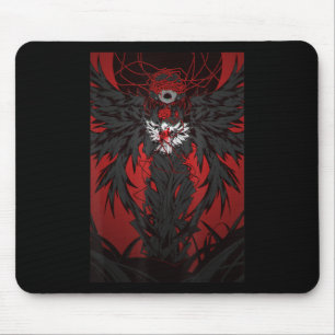 Tapis De Souris Anime Horreur esthétique Scary Déplaisante fille j