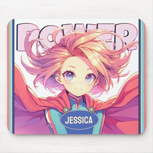 Tapis De Souris Anime Power Hero Girl (Devant)