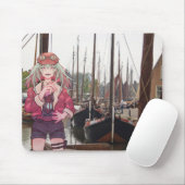 Tapis De Souris Anime, V Tuber, VTuber, Harbor (Avec souris)