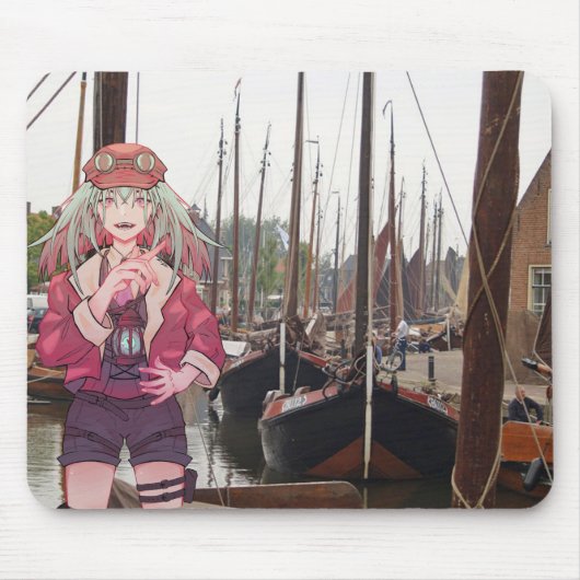Tapis De Souris Anime, V Tuber, VTuber, Harbor (Devant)