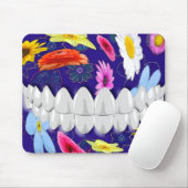 Tapis De Souris Animée dents blanches sourire dentiste Mousepad (Avec souris)
