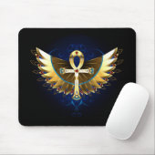 Tapis De Souris Ankh or avec ailes (Avec souris)