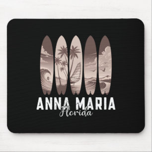 Tapis De Souris Anna Maria Beach Floride Planche de Surf Hommes Fe