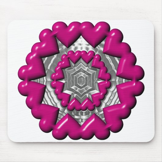 Tapis De Souris Anneau des Coeurs Valentine (Devant)