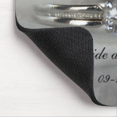 Tapis De Souris Anneaux mariages sur Gris (Coin)