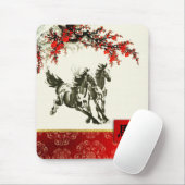 Tapis De Souris Année chinoise du cadeau Cheval (Avec souris)