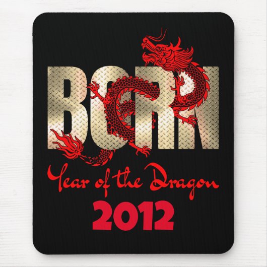 Tapis De Souris Année de naissance du Dragon 2024, 2012, 2000, 198 (Devant)