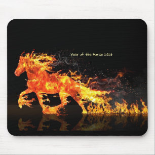 Tapis De Souris Année du Cheval 2026 (Cheval de Feu)