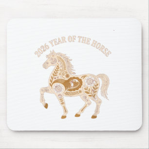 Tapis De Souris Année du cheval de feu 2026 Nouvel An chinois fest