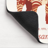 Tapis De Souris Année Zodiaque Chinoise Du Chien Symbole Animal (Coin)