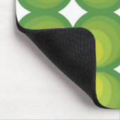 Tapis De Souris Années 70 lignes vertes cercle... (Coin)