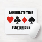 Tapis De Souris Annihilate Time Play Bridge (Quatre costumes de ca (Avec souris)